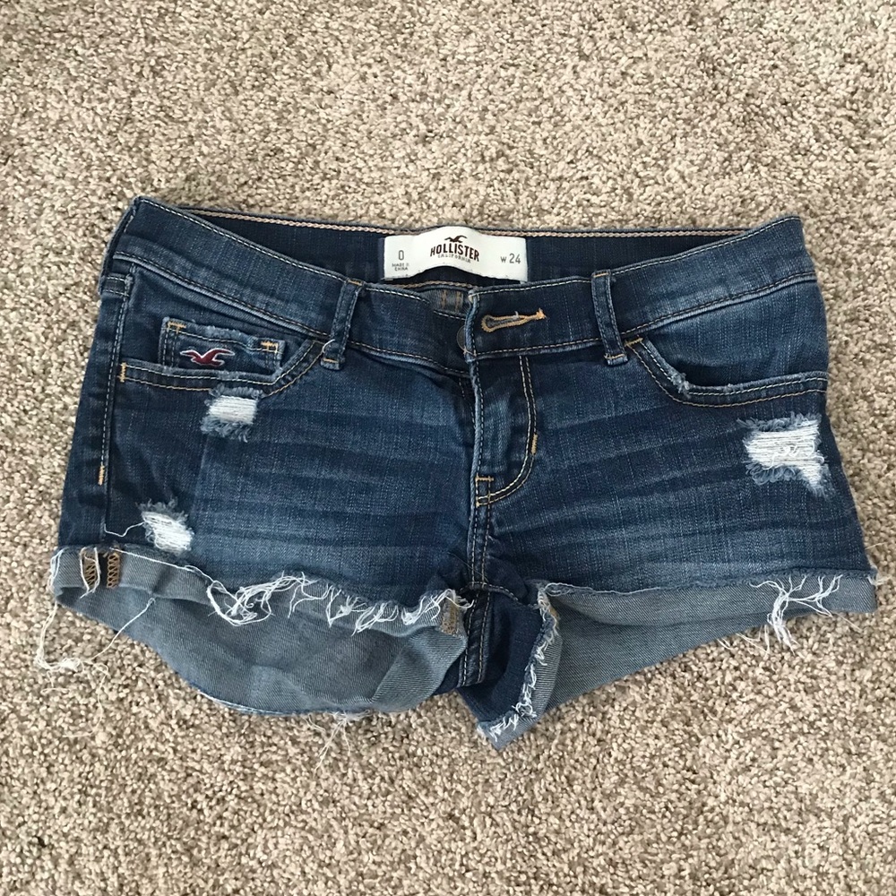 Hollister- Distressed Denim Shorts